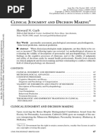 Garb2005clinical Judgment and Decision Making