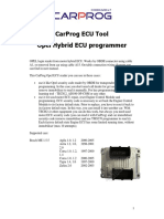 CARPROG Opel ECU Programmer User Manual