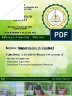 Supervision in Context