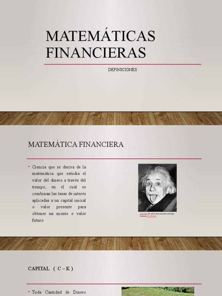 Definiciones Clave de Matemáticas Financieras | PDF | Finanzas ...