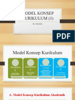 Model Konsep Kurikulum