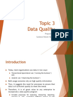 Topic 3 - Data Quality