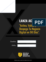 Hoja de Trabajo LANZA ACELERA Activa y Valida Tu Negocio Digital