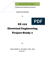 EE 112 Electrical Engineering Project Study 1: Learning Module in