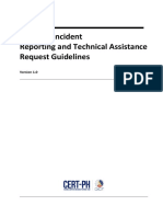 CERT-PH Incident Reporting and Technical Assistance Request Guidelines
