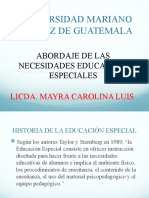 Educación especial Guatemala categorías
