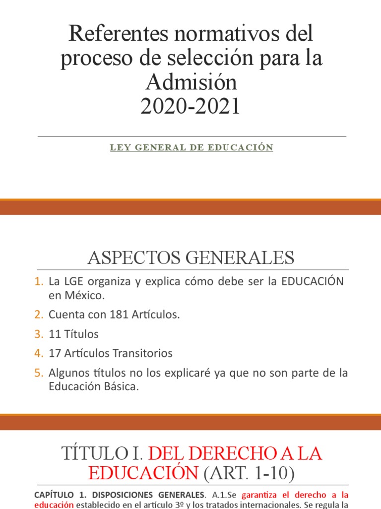 Ley General de Educacion | Descargar gratis PDF | Educación de la ...