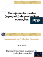 Planejamento mestre (agregado) de produção e operações