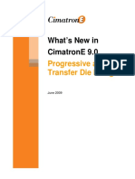 What'S New in Cimatrone 9.0: Progressive and Transfer Die Design