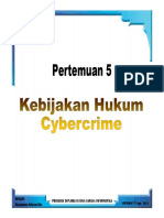 (Materi) Uas4 Kebijakan Hukum Cybercrime