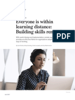 Everyone Is Within Learning Distance: Building Skills Remotely