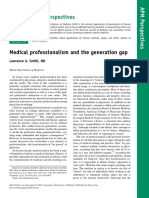 APM Perspectives: Medical Professionalism and The Generation Gap