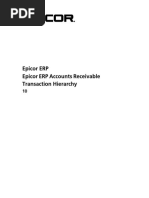 Epicor ERP Epicor ERP Accounts Receivable Transaction Hierarchy