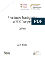 A Non-Iterative Balancing Method For HVAC Duct System: Cai Wenjian