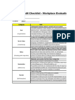 Report Audit Check List