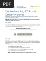 Understanding CSS and Dreamweaver