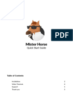 Mister Horse: Quick Start Guide