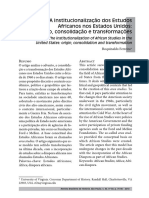 Roquinaldo Ferreira - A Institucionalização Dos Estudos Africanos Nos Estados Unidos