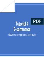 Tutorial 4 E-Commerce: GE2338 Internet Applications and Security
