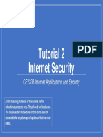 Tutorial 2 Internet Security