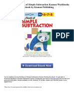 My Book of Simple Subtraction Kumon Workbooks PDF Ebook by Kumon Publishing