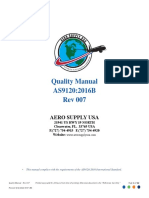 Quality Manual AS9120:2016B Rev 007: Aero Supply Usa