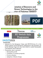 Implementation of Resource and Energy Efficient Technologies in The Sugar Sector of Pakistan (IREET)