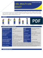 WD-40 Multi-Use Product: Technical Data Sheet