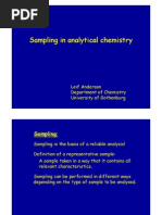 Sampling in Analytical Sampling in Analytical Chemistry Chemistry PG y PG y Yy