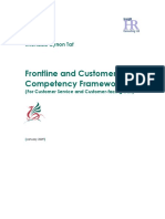 Frontline and Customer Care Competency Framework