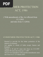 Consumer Protection Act 1986