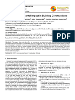 Effect of Environmental Impact in Building Constructions: American Journal of Civil Engineering