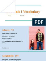 CT2 Unit 1 Vocabulary