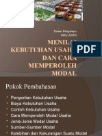 Menilai Kebutuhan Usaha