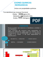 Funciones químicas inorgánicas: oxidos, hidróxidos y ácidos