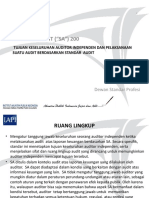 SA 200-Tujuan Keseluruhan Auditor Independen Dan Pelaksanaan Suatu Audit Berdasarkan SA