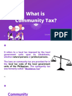 What Is Community Tax?: Speaker: Valerie A. Ong