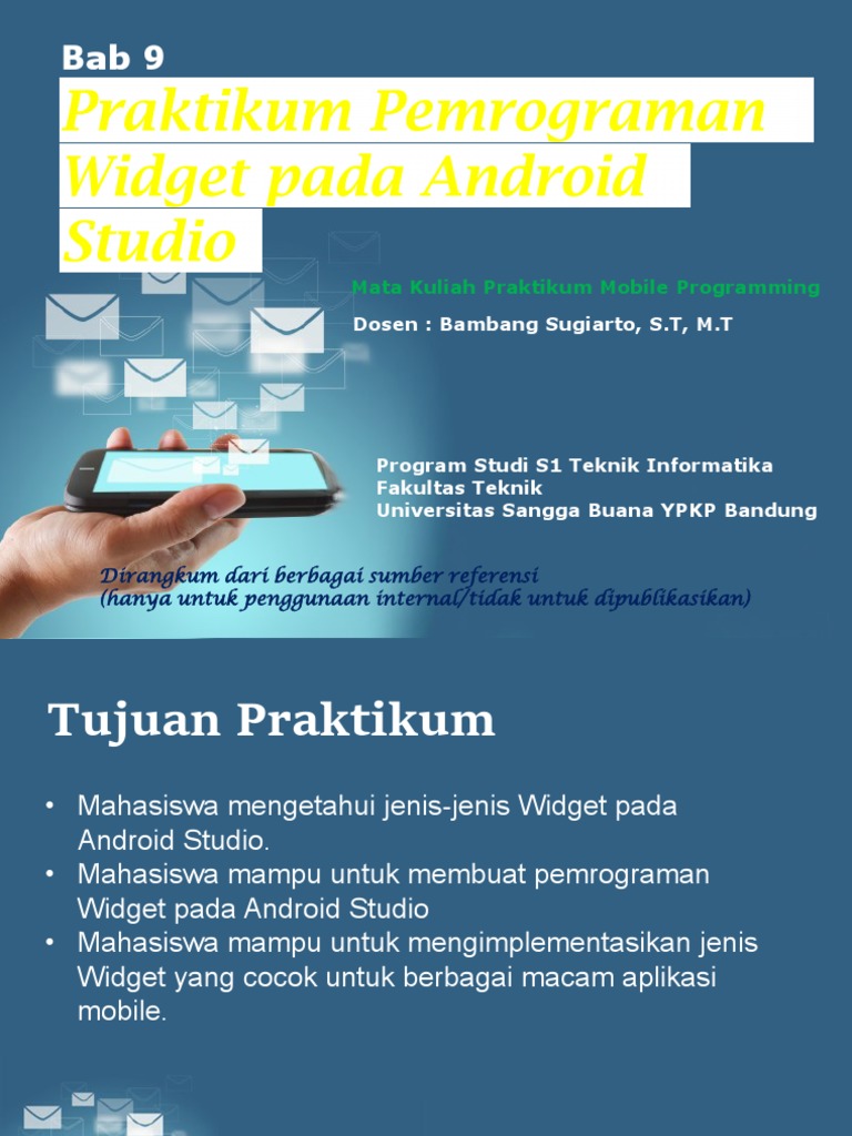 Praktikum Widget Android Studio | PDF | Komputer