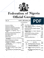 Official Gazette - : Federation of Nigeria