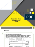Ppa Feb Ui: Matematika Bisnis Dan Manajemen Operasi
