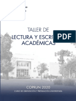 Cuadernillo Lectura y Escritura AcademicasCOPRUN 2020