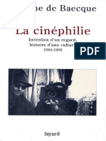 La Cinéphilie by Baecque Antoine de