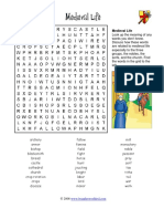 Medieval Life - Wordsearch