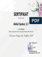 200. Webinar Agrianita_Keamanan Pangan dan Sertifikasi Halal_Sertifikat Peserta_Abdul Syukur, S.T