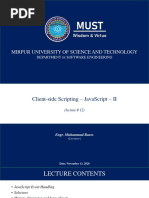 Mirpur University of Science and Technology: Department Software Engineering