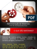 Aula Introdutória Sobre Administração de Materiais