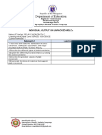 Department of Education: Individual Output On Unpacked Melcs