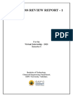 Progress Review Report on Solvent Cement Modification