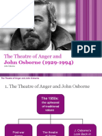 John Osborne's Look Back in Anger and the Theatre of Anger