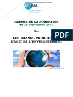 Resume Formation Droit Environnement 28 Sept 2017